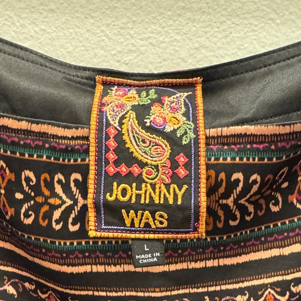 Johnny Was Silk Midi Dress - Picture 6 of 6
